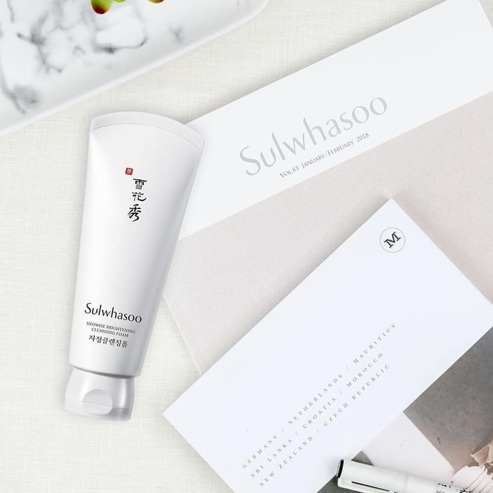 Sulwhasoo,SnowiseBrighteningCleansingFoam,โซลวาซู,โฟมน้ำนม,ทำความสะอาดผิวหน้า